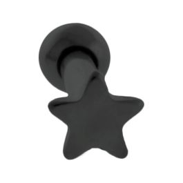SOLID STAR TRAGUS OR HELIX-BLACK