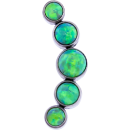 16G/18G CRESCENT OPAL REPLACEMENT END-LIME GREEN OPAL
