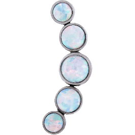 16G/18G CRESCENT OPAL REPLACEMENT END-WHITE OPAL