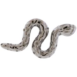 Titanium Threadless Snake End-HIGH POLISH-6MM