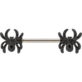 NIPPLE BARBELL WITH SPIDER ENDS-1.6MM (14G)-14MM (9/16
