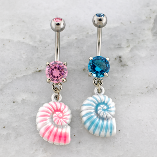 SEA SHELL BELLY RING
