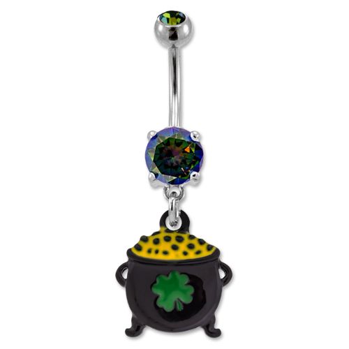 POT OF GOLD BELLY RING