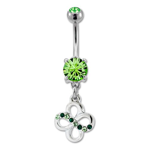 CLOVER KNOT BELLY RING