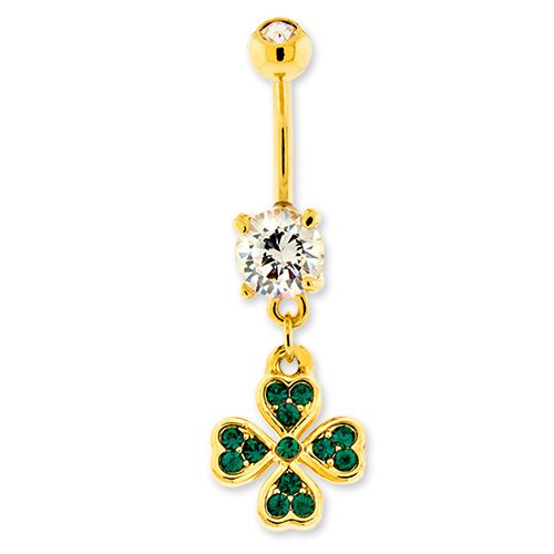 ST. PATTY BELLY RING
