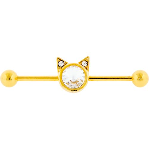 CAT INDUSTRIAL BARBELL- GOLD PVD