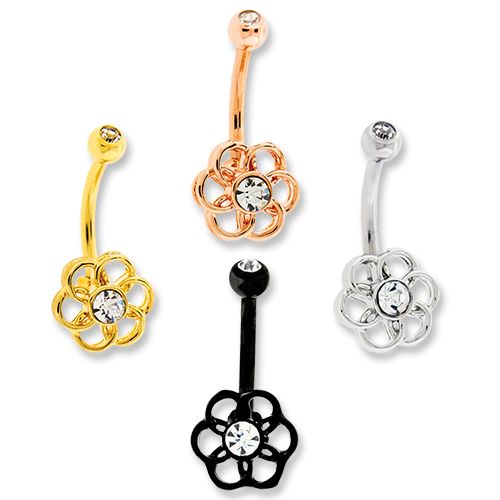 FLOWER CURVED BARBELL