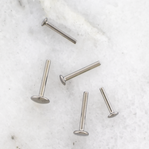 Titanium Internally Threaded Micro Back Labret - Post Only