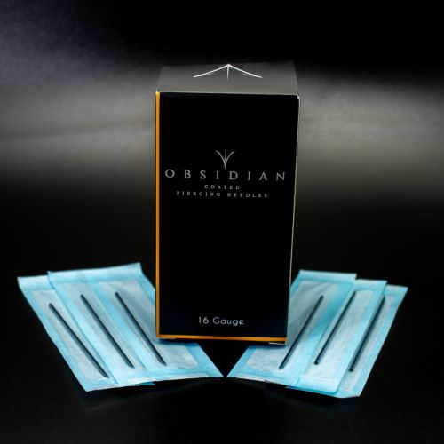 Obsidian Brand Teflon Coated Pre-Sterlized Body Piercing Needles