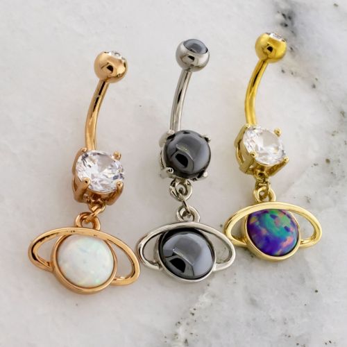 SATURN BELLY RING