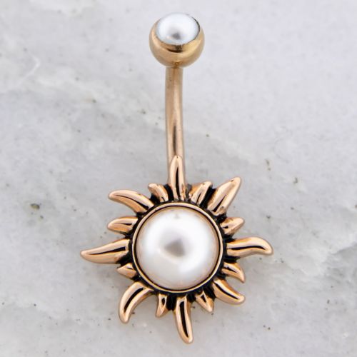 PEARL SUN BELLY RING