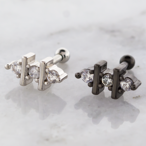 GEMS AND BARS TRAGUS BARBELL