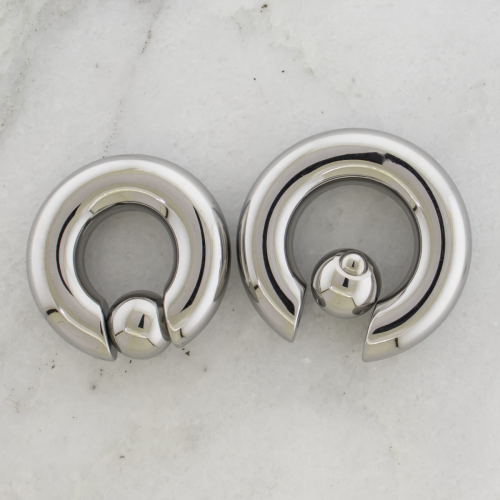 00G Steel Spring Loaded Captive Bead Ring