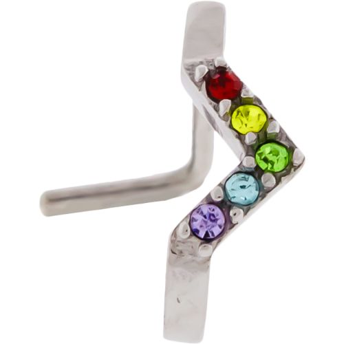 18G NOSE CURVE WITH GEMS-1MM (18G)-8MM (5/16")-RAINBOW