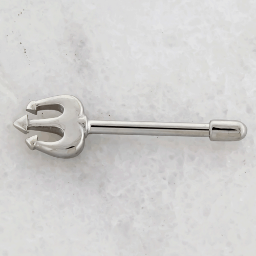 Nipple Barbell With Pitchfork Ends