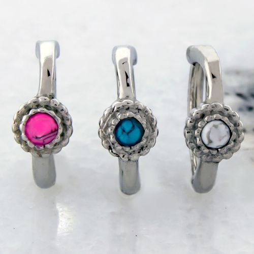 CABOCHON FLOWER ROOK CLICKER