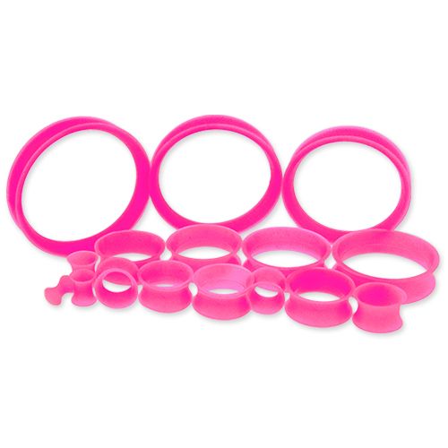PINK SILICONE TUNNELS FROM 6G-50MM.
