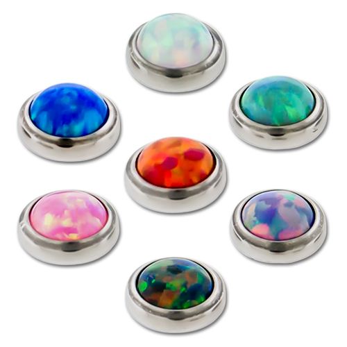 14G STEEL SYNTHETIC OPAL REPLACEMENT HEADS