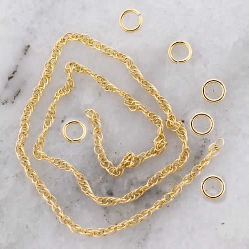 14Kt gold, 0.7mm Triple Rope-14KT Yellow Gold