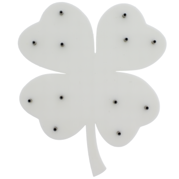 Clover Replacement Head Display-WHITE-4 Leaf-14G (1.6mm)