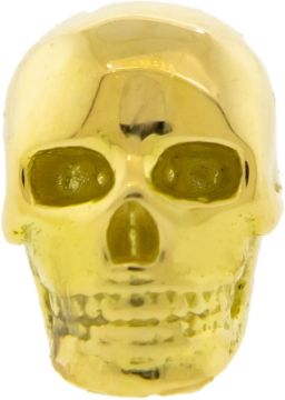 18K GOLD THREADLESS SKULL ATTACHMENT-18KT YELLOW GOLD