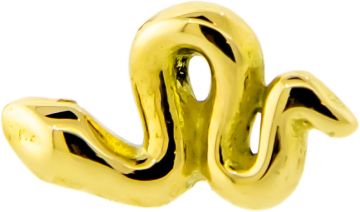 18K GOLD SNAKE THREADLESS ATTACHMENT-18KT YELLOW GOLD