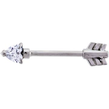 NIPPLE BARBELL ARROW-CLEAR