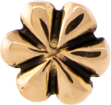 18K GOLD THREADLESS FLOWER ATTACHMENT-18KT ROSE GOLD