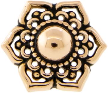 18K GOLD THREADLESS FLOWER ATTACHMENT-18KT ROSE GOLD