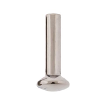 TITANIUM MICRO BACK LABRET - POST ONLY- Size: 1MM (18G), Length/Diameter: 6MM (1/4