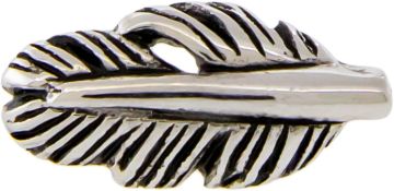 18K GOLD THREADLESS FEATHER ATTACHMENT-18KT WHITE GOLD