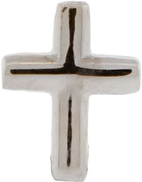 18K GOLD THREADLESS CROSS ATTACHMENT -18KT WHITE GOLD