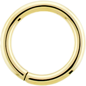 Solid 18KT Gold Seamless Rings-18KT YELLOW GOLD-1MM (18G)-10MM (3/8