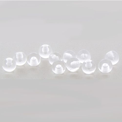 14G Clear Acrylic Balls - 5mm