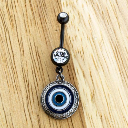 EVIL EYE BELLY RING