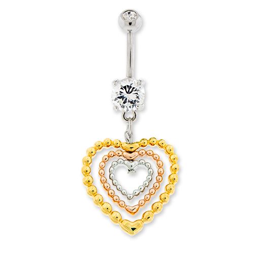 HEART NAVEL RING