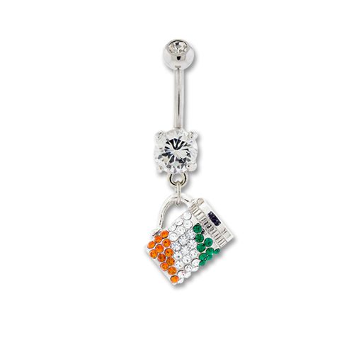 GEM BEER MUG BELLY RING