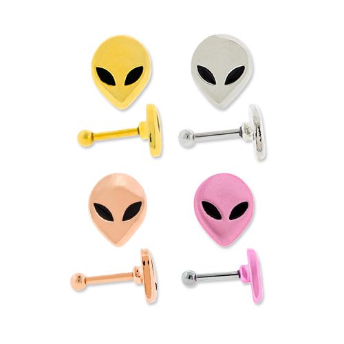 ALIEN HEAD EAR BARBELL