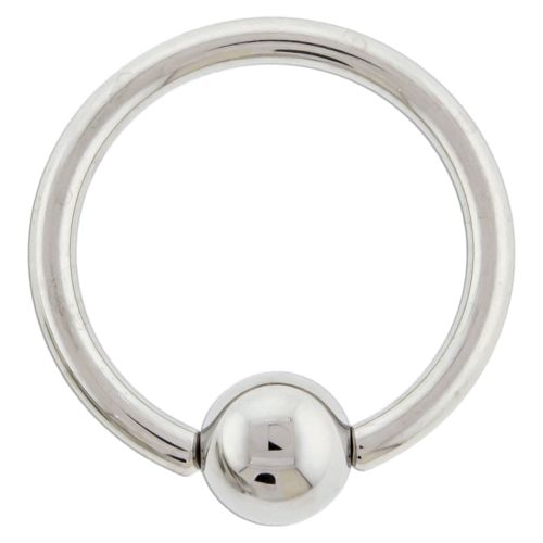 ANNEALED STEEL CAPTIVE BEAD RING 14G 1/2 5MM BALL