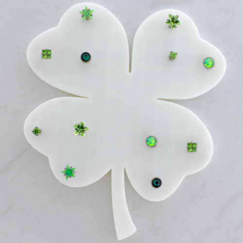 16G/18G Steel Pre-Merchandised Clover Display- Green