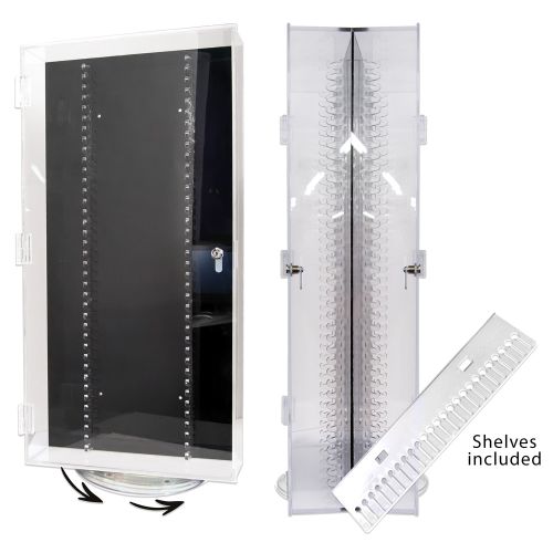 24” DOUBLE SIDED BODY JEWELRY DISPLAY WITH 21 SHELVES