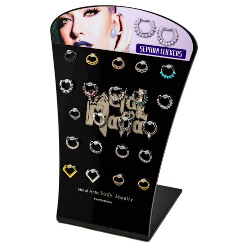 Pre-Merchandised Septum Clicker Display