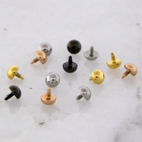 Steel Internally Threaded End - Dome 18G-16G