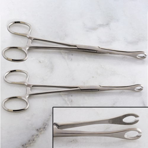 FORCEPS SPONGE SLOTTED WITH RATCHET