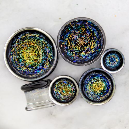 Pair GALAXY DICHRO GLASS PLUG