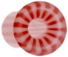 BOROSILICATE GLASS RED/ WHITE TUNNEL-3MM (8G-8MM (5/16")