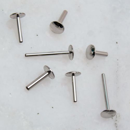 14g Steel Internally Threaded Labret Post