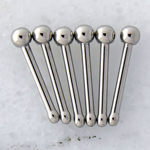 18G & 20G Steel Nose Bone With Plain Ball