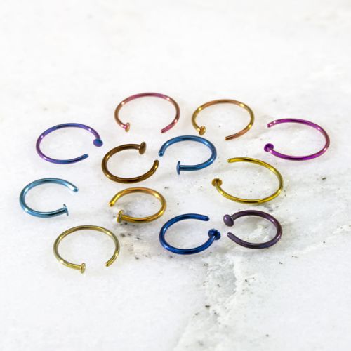 TITANIUM NOSE HOOPS