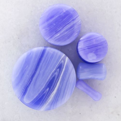 BLUE LINE AGATE STONE PLUGS 